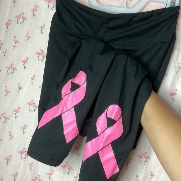 LULAROE TC (sz12-18) Cancer Awareness BLK leggings - Picture 8 of 10